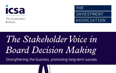 Stakeholder voice in Board Decision Making