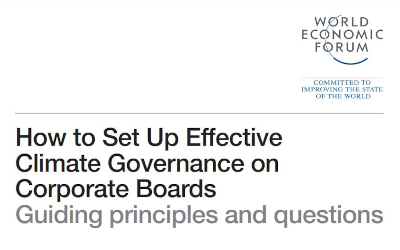 How to Set Up Effective Climate Governance on Corporate Boards: Guiding principles and questions