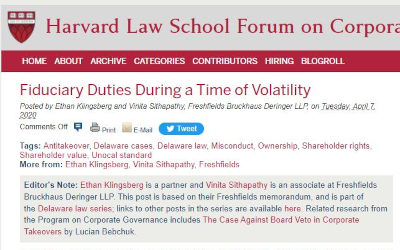Fiduciary Duties During a Time of Volatility