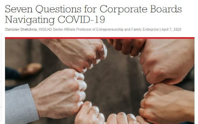 Seven Questions for Corporate Boards Navigating COVID-19