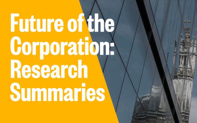 The Future of the Corporation: Research Summaries