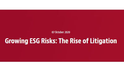 Growing ESG Risks: The Rise of Litigation