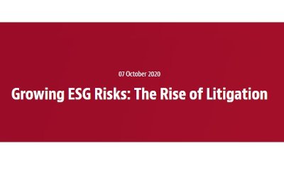Growing ESG Risks: The Rise of Litigation