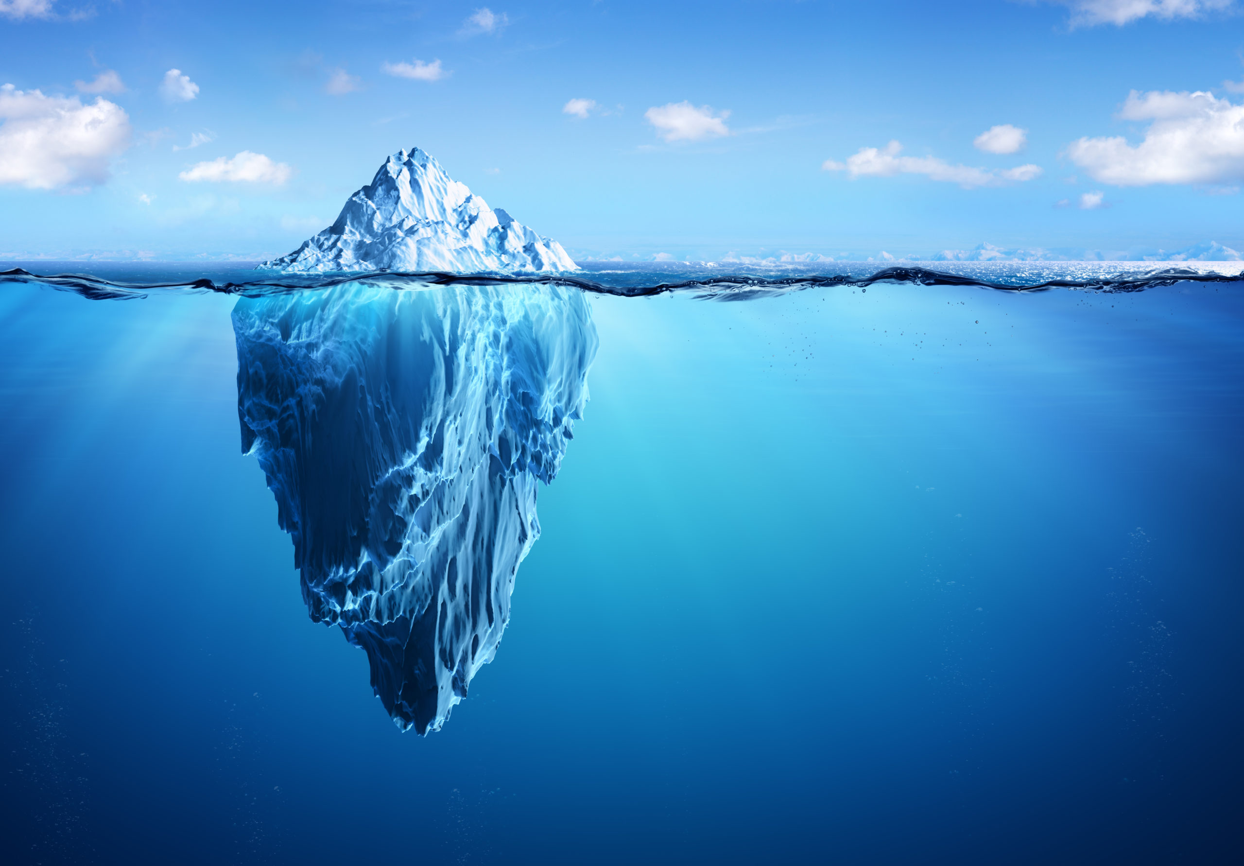 Iceberg Floating In Arctic Sea