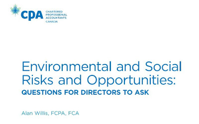Environmental and social risks and opportunities: Questions directors should ask